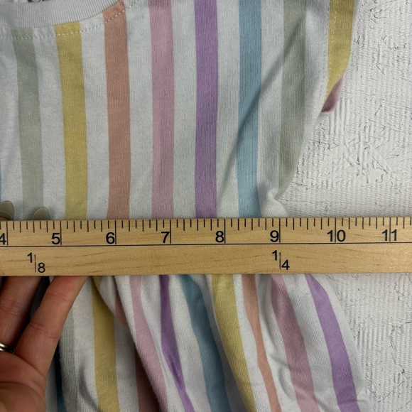 Garanimals 18M Colorful Pastel Striped Kids Dress Cap Sleeves Fit & Flare - Picture 5 of 6